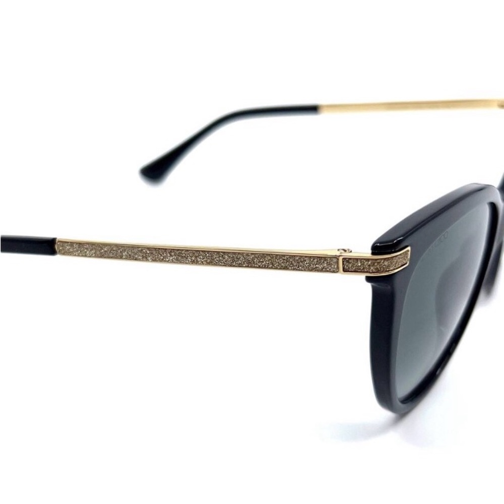 NWT JIMMY CHOO Sunglasses AXELLE/G/S 90790 in Black/Dark Gray Gradient - Picture 6 of 15